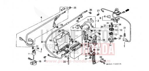 BATTERIE (GL1500L/AM/SEM/AN/SEN) GL1500SEM de 1991